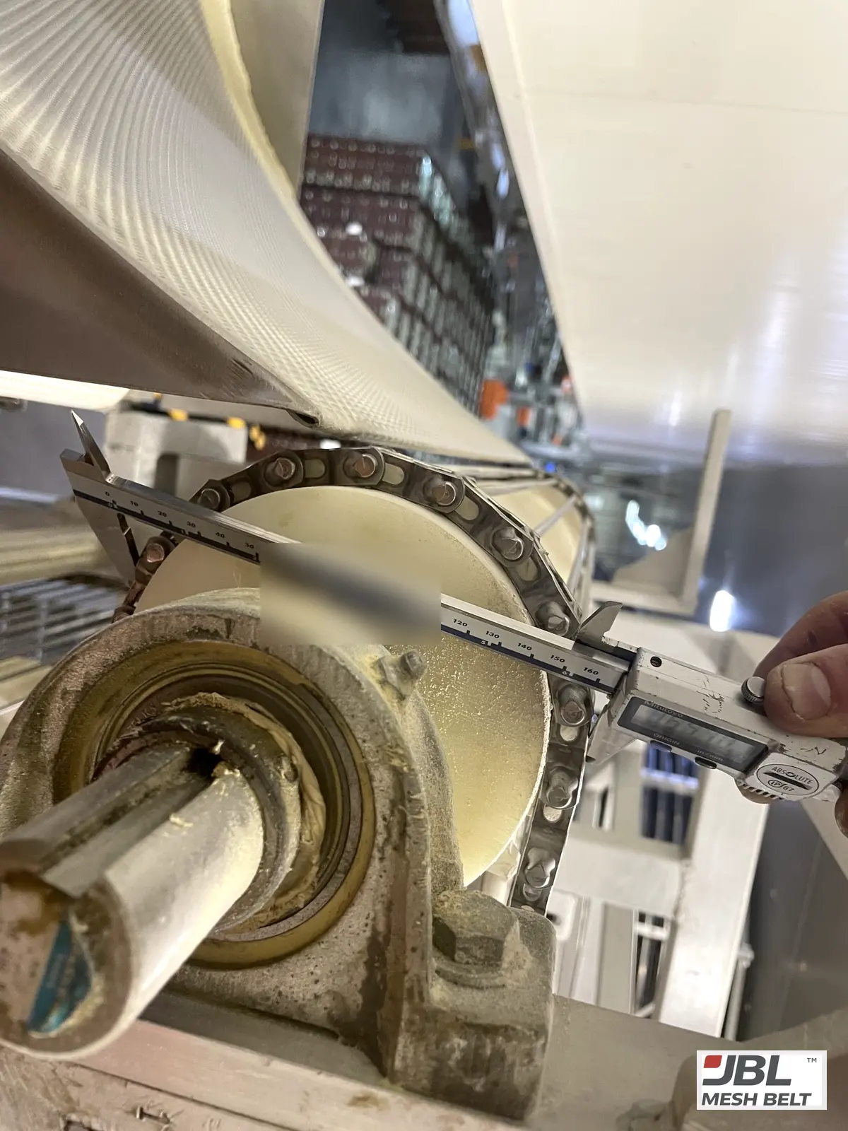 Sprocket measured on site