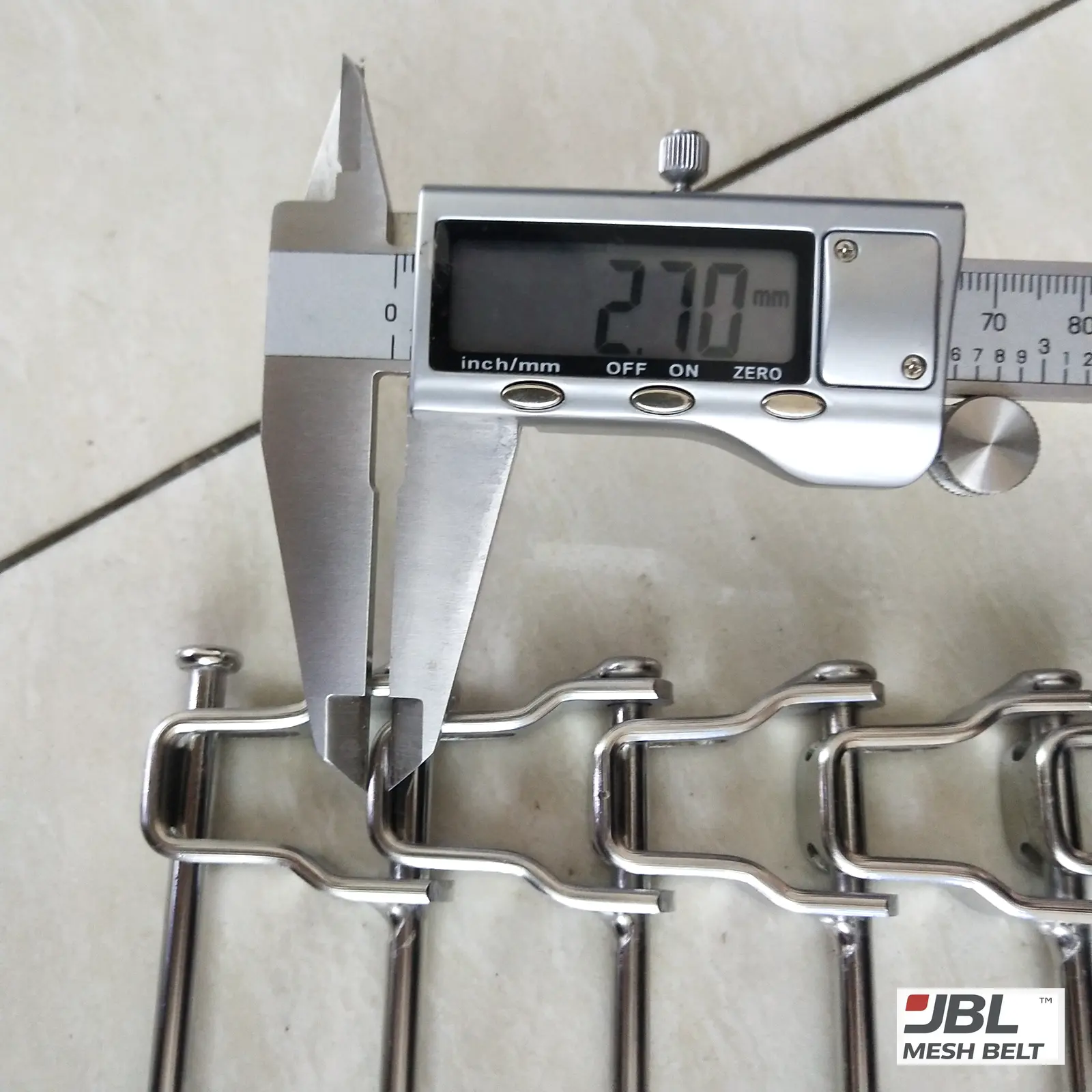 Sample link thickness: 2.70 mm