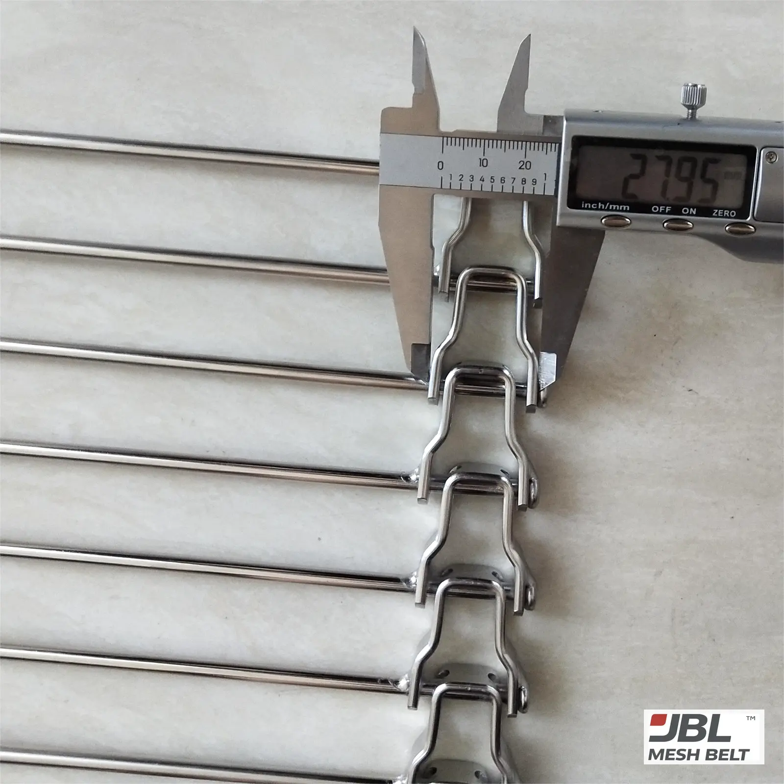 Sample link width: 27.95 mm