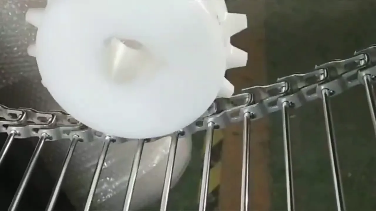 Nylon Sprocket Running Match Test on a Spiral Cooling Belt