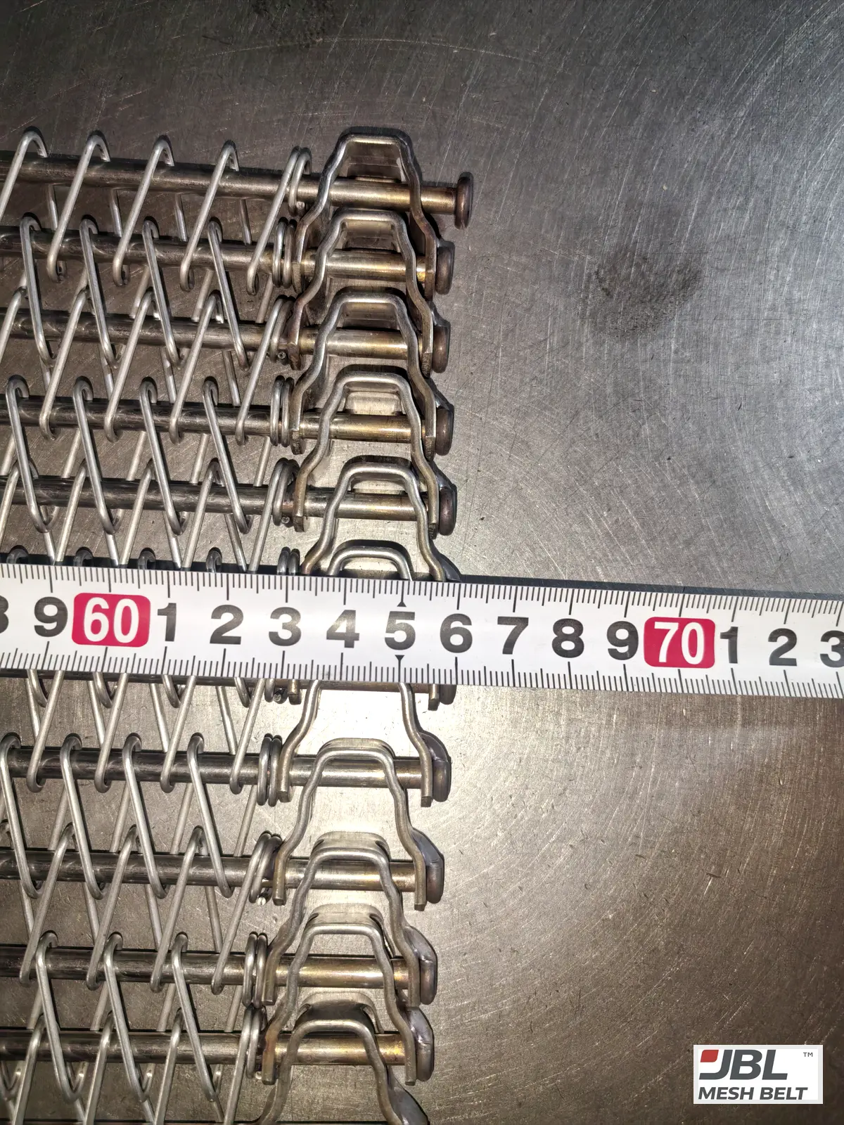 Edge checked with a tape