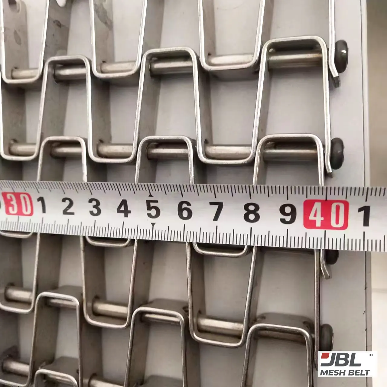 Pitch read along the belt with a tape