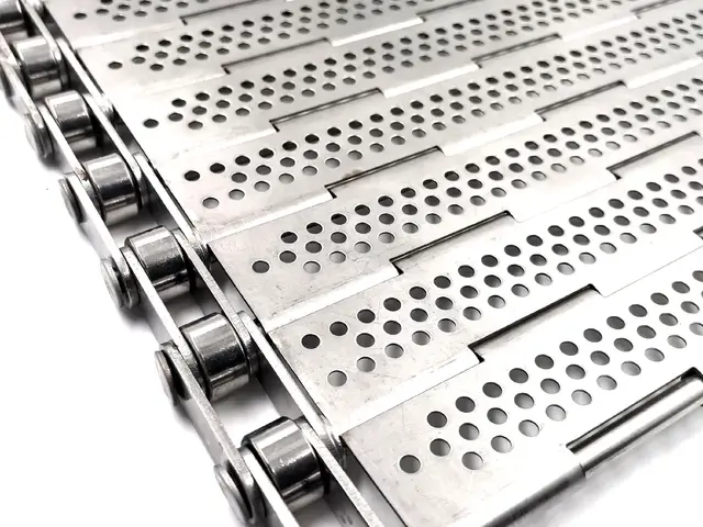 Plate Link Belt — metal conveyor belt