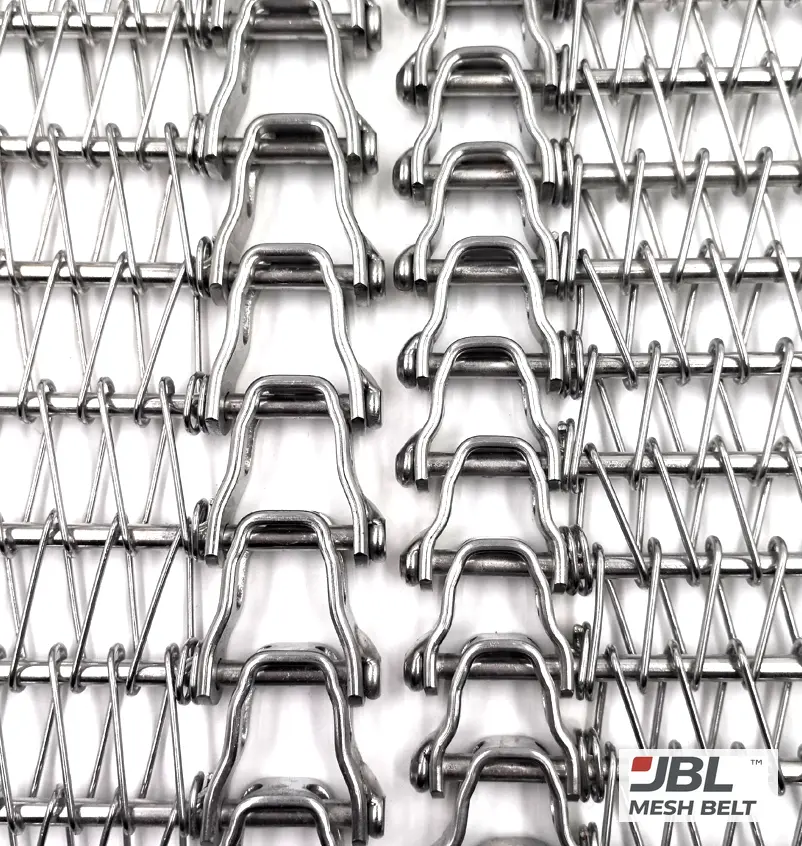Standard spiral belt: two-row links