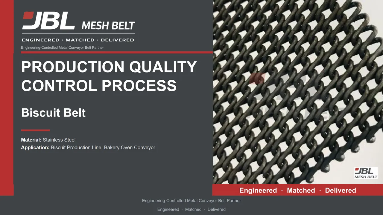 Biscuit Belt Production & Quality Control, page 1 of 13