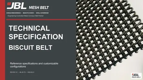 Biscuit Belt Technical Specification cover