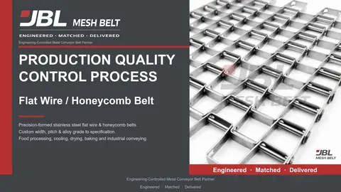 Flat Wire / Honeycomb Belt Production & Quality Control cover