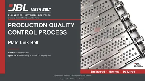 Plate Link Belt Production & Quality Control cover