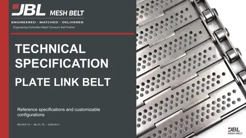 Plate Link Belt Technical Specification cover