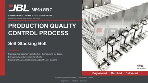 Self-Stacking Belt Production & Quality Control cover