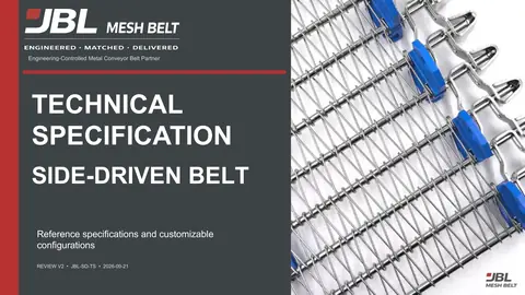 Side-Driven Belt Technical Specification cover