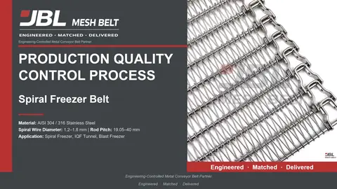 Spiral Freezer Belt Production & Quality Control cover